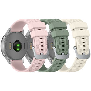 �y3 �p�b�N�z18mm �r���v�o���h �Ή� Garmin Venu 3S/2S,vivomove 4s/3s,Forerunner 265S/265S Music/255S/255S Music �o���h �x���g �_��ȃV���R�� ���߉\ [�K��������140MM-190MM]