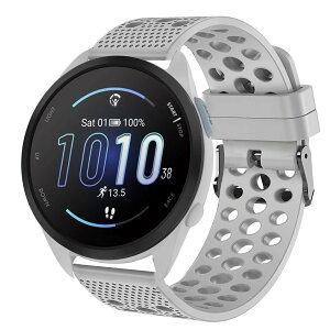 [Lamshaw] for Garmin Forerunner 165 �o���h, �V���R���� �����o���h �h�� �X�|�[�c�x���g �ʋC �y�� �_�炩 ���v�ւ��x���g �K�[�~�� Forerunner 165 �X�}�[�g�E�H�b�`�ɑΉ� (�O���[)