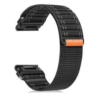 [ZoRoll] QuickFit 26 mm �o���h Garmin Enduro 3 / Fenix 8 51mm/7X/6X GPS/6X PRO/5X/5X Plus/5X GPS �Ή� �i�C�����r���v�o���h �|�[�c�X�g���b�v �x���N���f�U�C�� �����o���h �j�����p �ւ��x���g Garmin Instinct 3 Sola