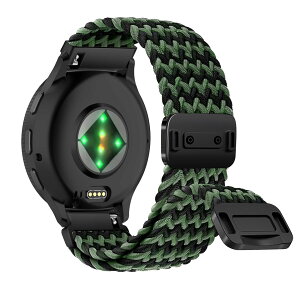 [RosMank] 22mm �҂ݍ��݃E�H�b�`�o���h Garmin Venu 4 45mm/Venu 3 45mm/Venu 2/Vivoactive 4/Active�Ή��A�i�C�����҂ݍ��݌����p�X�g���b�v Garmin Forerunner 570 47mm/Forerunner 265/Forerunner 255�p (�u���b�N�O���[��)