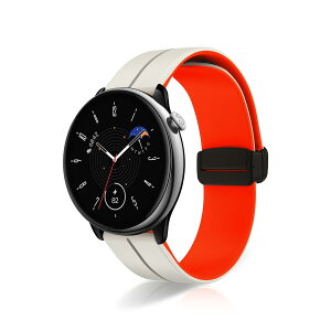 [ReHowy] Amazfit T-Rex 3 Pro 44mm/Active 2 Square/Active 2 �Ή� �o���h �V���R���� �e�͐� �K�[�~�� �t�H�A�����i�[ 570 42mm �����o���h ���C �o�b�N���t�� 20mm �����x���g �R���p�`�u�� Garmin Forerunner 570 42mm/