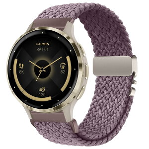 [AiMaoo] ���v�o���h Garmin Venu 4 41mm/Venu 3S 2S/Forerunner 265S/255S/255S Music/Vivoactive 4S �Ή� �ւ��x���g 18mm �L�k�� �i�C�����p���V���[�g�o�b�N���҂݃o���h �j�����p Huawei Watch 5 42mm/GT 5 4 (41mm)/GT 5 Pro 42