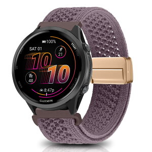 [KeeFos] 22mm �o���h Garmin(�K�[�~��) Venu 4 45mm/Venu 3 45mm/2/Forerunner 570 47mm/265/255/Vivoactive 4/Active�Ή� �����o���h �i�C�����f�� ���C�o�b�N�� �}�O�l�b�g���o�b�N�� �ւ��x���g �҂ݕ� �ґg���X�g ��