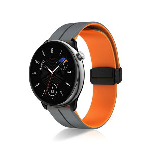 [ReHowy] Amazfit T-Rex 3 Pro 44mm/Active 2 Square/Active 2 �Ή� �o���h �V���R���� �e�͐� �K�[�~�� �t�H�A�����i�[ 570 42mm �����o���h ���C �o�b�N���t�� 20mm �����x���g �R���p�`�u�� Garmin Forerunner 570 42mm/