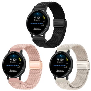 [SUGARJAR] �y3�{�Z�b�g�z �҂ݍ��݃X�g���b�v Garmin Vivoactive 5/3/Luxe 42mm/HR�AVenu/Venu 2Plus,Venu SQ/SQ2/SQ2 Music,ForeAthlete 55/245/645�A20mm �i�C�����X�g���b�v�Ή� �L�k���̂���}�O�l�b�g���o�b�N���A�ʋC