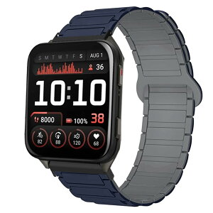 [Lamshaw] for Garmin Venu X1 �X�}�[�g�E�H�b�` �o���h, �X�|�[�c �V���R�� ���� �����o���h �������߃x���g ���C�x���g���� �X�g���b�v �Ή� Garmin Venu X1 �X�}�[�g�E�H�b�` (�u���[, 24mm)