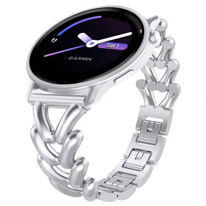 [VanHooc] 20mm ���v�o���h for Garmin Forerunner 570 42mm/Vivoactive 6/Forerunner 165/Vivoactive 5 �X�e�����X�X�`�[�� �����o���h Quick Release ������� ���^�� �x���g �ւ��x���g �����H��s�v ���f�B�[�X �����Y