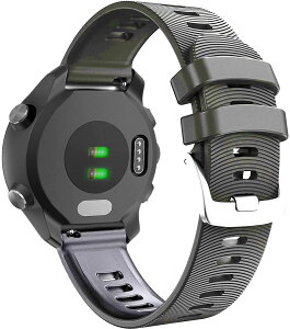 [Aoouik] GARMIN�p �K�[�~�� �x���g �o���h 20mm ForeAthlete 245/245Music�AForeAthlete 645/645Music�Avivoactive 3/3Music�AVENU�AVenu Sq/Sq Music�Avivomove 3/Luxe/Style�Avivomove HR�AApproach S40 �Ή� �V���R���� 4�F (�O���[)