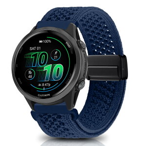 [KeeFos] 20mm �o���h Garmin(�K�[�~��) Forerunner 570 42mm/165/245/645/Approach S50/S44/Vivoactive 6/Vivoactive 5/Venu Sq 2/Venu 2 Plus �Ή� �����o���h �i�C�����f�� ���C�o�b�N�� �}�O�l�b�g���o�b�N�� �ւ��x���g ��