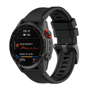 Garmin Fenix 7 / Fenix 7s / Fenix 7x �Ή� �V���R���o���h �X�|�[�c�o���h �_�炩�� �����X�g���b�v 22mm 20mm 26mm Fenix6/6s/6x/5/5s/5x instinct1/2 �K�[�~�����@��Ή��o���h (Garmin Fenix7, Black)