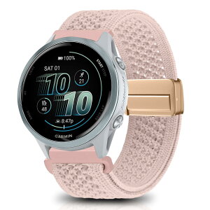 [KeeFos] 20mm �o���h Garmin(�K�[�~��) Forerunner 570 42mm/165/245/645/Approach S50/S44/Vivoactive 6/Vivoactive 5/Venu Sq 2/Venu 2 Plus �Ή� �����o���h �i�C�����f�� ���C�o�b�N�� �}�O�l�b�g���o�b�N�� �ւ��x���g ��