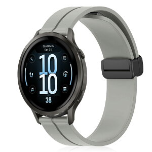 [RicYeel] 18mm ���C�t�� �V���R���o���h Garmin Venu 4 41mm 3S 2S/Forerunner 265S/255S/255S Music/Vivoactive 4S �Ή� �o���h �}�O�l�b�g�t�� �����ȒP �X�|�[�c�o���h �X�g���b�v �����x���g Huawei Watch 5 42mm/GT 6 5 4
