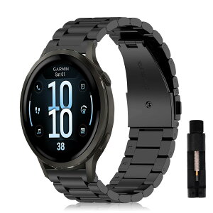 [AiMaoo] �o���h GARMIN(�K�[�~��) Venu 4 41mm �Ή� �����o���h �j�����p �����x���g �T�C�Y�����\ �r�W�l�X�� �X�e�����X ������� �����H��t�� Garmin Venu 4 41mm �p (�u���b�N)