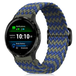 [MokaZii] 18mm �����o���h Garmin Venu 4 41mm/Venu 3S/Forerunner 265S /255S /255S Music �Ή� �ґg�����x���g �T�C�Y���߉\ �i�C������ �e�͐� �_�� �R���p�`�u�� Garmin Vivoactive 4S 40mm/3S 39mm/Active S/Venu 2S/Move 3S
