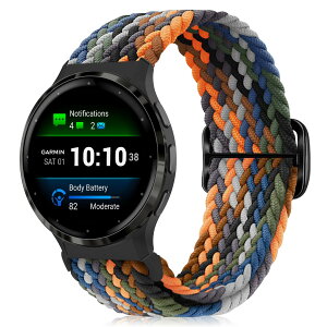 [MokaZii] 18mm �����o���h Garmin Venu 4 41mm/Venu 3S/Forerunner 265S /255S /255S Music �Ή� �ґg�����x���g �T�C�Y���߉\ �i�C������ �e�͐� �_�� �R���p�`�u�� Garmin Vivoactive 4S 40mm/3S 39mm/Active S/Venu 2S/Move 3S