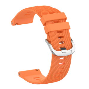 [LICHIFIT]Garmin forerunner265S�p�o���h �x���g Forerunner255S/265S music/Venu 2S/vivomove 3S/vivoactive 4S�ɂ��Ή� 18MM �����o���h �V���R���� �_�炩�� �ʋC �ϋv�� �X�|�[�c�o���h �A�N�Z�T���[ (�I�����W)