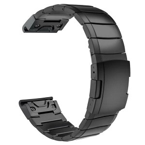 [Ahayo] �`�^���X�`�[���� �ւ��o���h�p�� Garmin Fenix 8 51mm / Enduro/Instinct 2X,�u���b�N �t�H�[�}���� �O�܂�Z�[�t�e�B�o�b�N�� �N�C�b�N�t�B�b�g�A�_�v�^�[�x���g�ɓK������ �K�[�~�� epix Pro 5