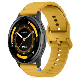 [RosMank] 22mm �V���R�� �o���hGarmin Venu 4 45mm/Venu 3 45mm/Venu 2/Vivoactive 4/Active�Ή��A Garmin Forerunner 570 47mm/Forerunner 265/255�p�\�t�g�E�F�[�u�����p�X�g���b�v ���F