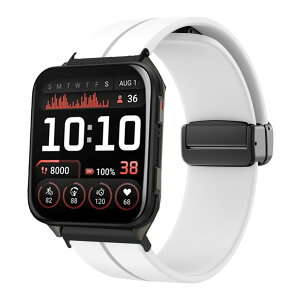 [Lamshaw] for Garmin Venu X1 �X�}�[�g�E�H�b�` �o���h, �X�|�[�c �V���R�� ���� �����x���g �������߃o���h ���C�x���g���� �X�g���b�v Garmin Venu X1 �X�}�[�g�E�H�b�`�p (�z���C�g, 24mm)