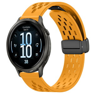 SumNeol �o���h Garmin(�K�[�~��) Venu 4 41mm/Venu 3S 41mm/2S/Forerunner 265S/255S/255S Music/Vivoactive 4S 40mm/Vivomove 3S 39mm/Active S/Move 3S �Ή� �����o���h �V���R���f�� ���C�o�b�N�� �}�O�l�b�g���o�b�N�� �ւ��x