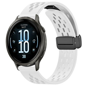 SumNeol �o���h Garmin(�K�[�~��) Venu 4 41mm/Venu 3S 41mm/2S/Forerunner 265S/255S/255S Music/Vivoactive 4S 40mm/Vivomove 3S 39mm/Active S/Move 3S �Ή� �����o���h �V���R���f�� ���C�o�b�N�� �}�O�l�b�g���o�b�N�� �ւ��x