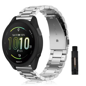[SeGinn] Garmin Forerunner 570 42mm/Forerunner 165/Approach S50 /S44 �Ή� �����o���h �X�e�����X�� 20mm �����x���g �����H��t�� �X�g���b�v �r�W�l�X�� �K�[�~�� �t�H�A�����i�[ 570 42mm �ւ��x���g �R���p�`