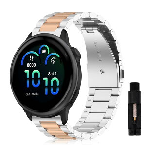 [AiMaoo] �o���h GARMIN(�K�[�~��) Vivoactive 6/5 �Ή� �����o���h �����x���g �X�e�����X ������� �r�W�l�X�� �����H��t��GARMIN(�K�[�~��) Vivoactive 6/5 �p �x���g (�V���o�[/���[�Y�S�[���h)