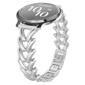 [VanHooc] 14mm �o���h Garmin Lily 2 �Ή� �X�e�����X�X�`�[�� �����o���h Quick Release ������� ���^�� �x���g �ւ��x���g �����H��s�v ���f�B�[�X �M�t�g �v���[���g �K�[�~�� Lily 2 Sport/Classic �Ή�