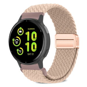 [VanHooc] 20mm �o���h Garmin Forerunner 570 42mm/Vivoactive 6/Approach S44/S50/Forerunner 165�Ή� �i�C���� �u���C�f�b�h �ґg �L�k�� �}�O�l�b�g �o�b�N�� �ʋC�� ��� ���C�o�b�N�� ���i�K���� �\�t�g �X�|�[�c