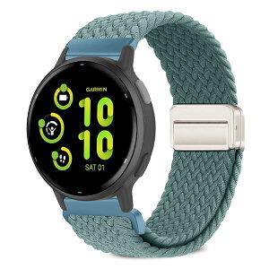 [VanHooc] 20mm �o���h Garmin Forerunner 570 42mm/Vivoactive 6/Approach S44/S50/Forerunner 165�Ή� �i�C���� �u���C�f�b�h �ґg �L�k�� �}�O�l�b�g �o�b�N�� �ʋC�� ��� ���C�o�b�N�� ���i�K���� �\�t�g �X�|�[�c