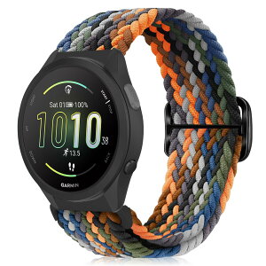 [MokaZii] 20mm �o���h Garmin Forerunner 570/Vivoactive 6/ 5/Approach S44/ S50/Vivomove Trend/Venu Sq 2�Ή� �����o���h �ґg �����x���g �T�C�Y���߉\ �i�C������ �e�͐� �_�� �R���p�`�u�� Garmin Move Sport/Venu Sq 2 m