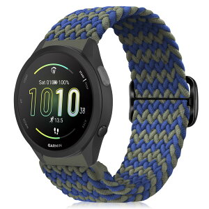 [MokaZii] 20mm �o���h Garmin Forerunner 570/Vivoactive 6/ 5/Approach S44/ S50/Vivomove Trend/Venu Sq 2�Ή� �����o���h �ґg �����x���g �T�C�Y���߉\ �i�C������ �e�͐� �_�� �R���p�`�u�� Garmin Move Sport/Venu Sq 2 m
