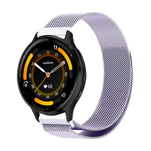 �o���h 22mm For Garmin Venu 3/2/Vivoactive 4/Forerunner 265/Redmi Watch 5 Lite/Active/Xiaomi Watch S3 �Ή� �����o���h �X�e�����X�� �}�O�l�b�g �x���g ���߉\ ������� �i�p�[�v���j