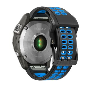QuickFit 26mm �ւ��o���h QuickFit 26mm - Garmin Fenix 8 51mm/Fenix 7X Pro/Instinct 2X/Fenix 7X/6X GPS/6X Pro/6X Sapphire GPS/5X GPS/5X Plus �Ή� �V���R���� �T�C�Y���߉\ �e�͐� �����x���g (blue)