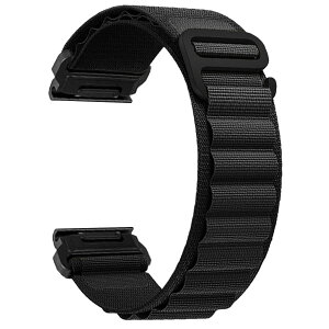 YOCAHU QuickFit 22 mm for Garmin Fenix 5/Fenix 6/Fenix 7 Band 22 mm Watch Band for Fenix 5 Plus/Fenix 6 Pro/Fenix 7 Pro/Forerunner 935 �����x���g �T�C�Y���߉\ (Black)