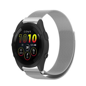 [MosFoil] Garmin Forerunner 570 42mm/Vivoactive 6/5/Forerunner 165/vivomove Trend �Ή� �����o���h �~���l�[�[ 20mm �����o���h �X�e�����X�� ���C�o�b�N���t�� �K�[�~�� ���B���H�A�N�e�B�u 6 �ւ��x���g Garmin Ve