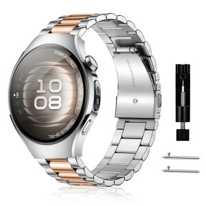 [RoSoki] 18mm �o���h Huawei Watch GT 6/GT 5/GT 4 41mm / Huawei Watch 5 42mm /GT 5 Pro 42mm /Garmin Venu 4/Venu 3S 41mm /Forerunner 265S �Ή� �X�e�����X�� �����o���h �����x���g �ւ��X�g���b�v �h�K �������t�� �r�W�l