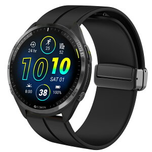 [Lamshaw] for Garmin Forerunner 965 �o���h, �X�|�[�c �V���R�� ���C�N���X �����o���h �������߃o���h �����x���g�X�g���b�v �Ή� Garmin Forerunner 965 / Forerunner 265 46 MM �X�}�[�g�E�H�b�` (�u���b�N)