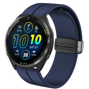 [Lamshaw] for Garmin Forerunner 965 �o���h, �X�|�[�c �V���R�� ���C�N���X �����o���h �������߃o���h �����x���g�X�g���b�v �Ή� Garmin Forerunner 965 / Forerunner 265 46 MM �X�}�[�g�E�H�b�` (�u���[)