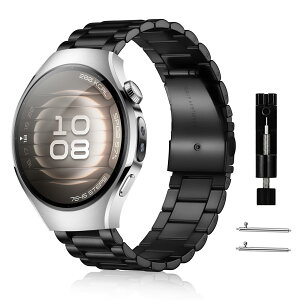 [RoSoki] 18mm �o���h Huawei Watch GT 6/GT 5/GT 4 41mm / Huawei Watch 5 42mm /GT 5 Pro 42mm / Garmin Venu 4/Venu 3S 41mm / Forerunner 265S �Ή� �X�e�����X�� �����o���h �����x���g �ւ��X�g���b�v �h�K �������t�� �r�W