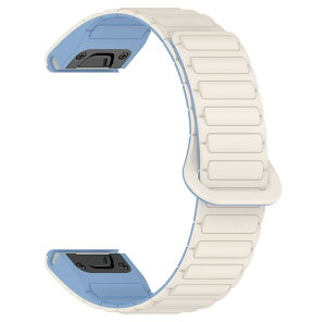 for Garmin�K�[�~�� Fenix 7X Pro/8 51mm �o���h �x���g �����o���h �V���R�� �}�O�l�b�g�Œ� �ȒP���� Instinct 2X/3 50mm/Epix Pro 51mm/Fenix 7X/6X/Enduro3/2�Ȃǂ��Ή� ���͎��� �ւ��x�� �݊��i �A�N�Z�T���[ (