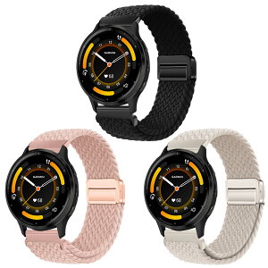 [SUGARJAR] �y3�{�Z�b�g�z �҂ݍ��݃X�g���b�v Garmin Venu 3/2�AVivoactive 4(45mm),Forerunner 255/265�A22mm �i�C�����X�g���b�v�Ή� �L�k���̂���}�O�l�b�g���o�b�N���A�ʋC���Ƒϋv���� ���߉\�A�j��