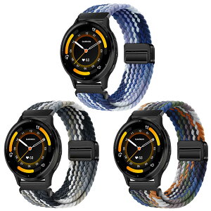 [SUGARJAR] �y3�{�Z�b�g�z �҂ݍ��݃X�g���b�v Garmin Venu 3/2�AVivoactive 4(45mm),Forerunner 255/265�A22mm �i�C�����X�g���b�v�Ή� �L�k���̂���}�O�l�b�g���o�b�N���A�ʋC���Ƒϋv���� ���߉\�A�j��