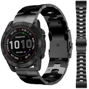 ���������o���h �Ή�Garmin TACTIX 7/ DELTA/Enduro/Garmin Enduro2/Garmin Fenix 7X/6x pro/6x/5x/5x plus 26mm���������o���h Garmin Fenix 7X �����o���h ���� �����X�e�����X�o���h �X�e�����X ���߉\ �r�W�l�X�� �u