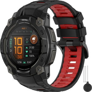 �Ή� Garmin Instinct 3 �V���R�[���o���h 2�F �^���^�C�v �y�� �\�t�g�x���g �ʋC�� �h���h�� �A�E�g�h�A �ϏՌ� �X�|�[�c���[�v �j�����p �_�� �K�[�~���C���X�e�B���N�g 3 50mm �݊��� �u���b�N