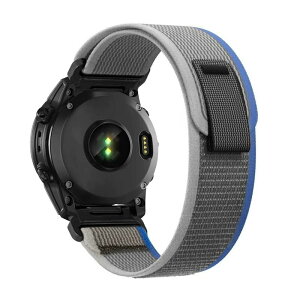 Quick Fit 26mm �o���h �p�̃K�[�~��Fenix 8 51mm / Enduro/epix Pro 51mm / Fenix 7X / Fenix 6X / Instinct 2X �Ή� �����o���h, �X�|�[�c�o���h �x���N���f�U�C�� �T�C�Y���߉\ �i�C������ �e�͐� �y�ʏ_�炩��