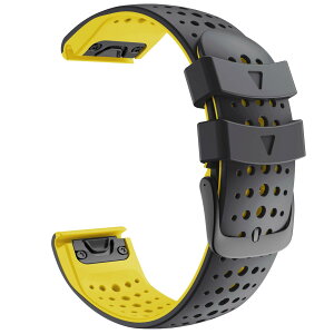 YOCAHU 22 mm �ėp �K�X���ߐ� �R���p�`�u�� GARMIN �K�[�~�� Fenix 6 / Fenix 5 / Fenix 7 / Fenix 5 Plus/Fenix 6 Pro/Forerunner 955 945 935 / Approach S60 S62 / Instinct/Instinct 2 / Quatix 6 5 �o���h, �N�C�b�N�t�B�b�g �V���R�[