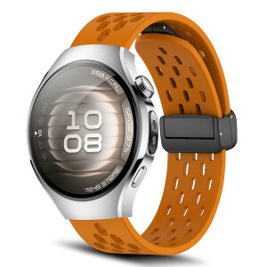 [RoSoki] 18mm �o���h Huawei Watch GT 6/GT 5/GT 4 41mm / Huawei Watch 5 42mm /GT 5 Pro 42mm / Garmin Venu 4/Venu 3S 41mm / Forerunner 265S �Ή� �V���R���� �}�O�l�b�g�t�� �X�|�[�c�o���h �ւ��X�g���b�v �����x���g �_�炩