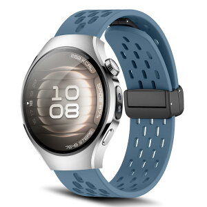 [RoSoki] 18mm �o���h Huawei Watch GT 6/GT 5/GT 4 41mm / Huawei Watch 5 42mm /GT 5 Pro 42mm / Garmin Venu 4/Venu 3S 41mm / Forerunner 265S �Ή� �V���R���� �}�O�l�b�g�t�� �X�|�[�c�o���h �ւ��X�g���b�v �����x���g �_�炩