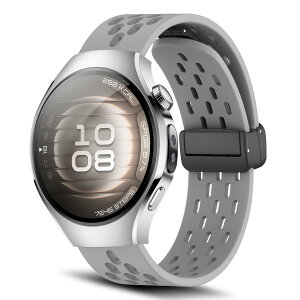 [RoSoki] 18mm �o���h Huawei Watch GT 6/GT 5/GT 4 41mm / Huawei Watch 5 42mm /GT 5 Pro 42mm / Garmin Venu 4/Venu 3S 41mm / Forerunner 265S �Ή� �V���R���� �}�O�l�b�g�t�� �X�|�[�c�o���h �ւ��X�g���b�v �����x���g �_�炩